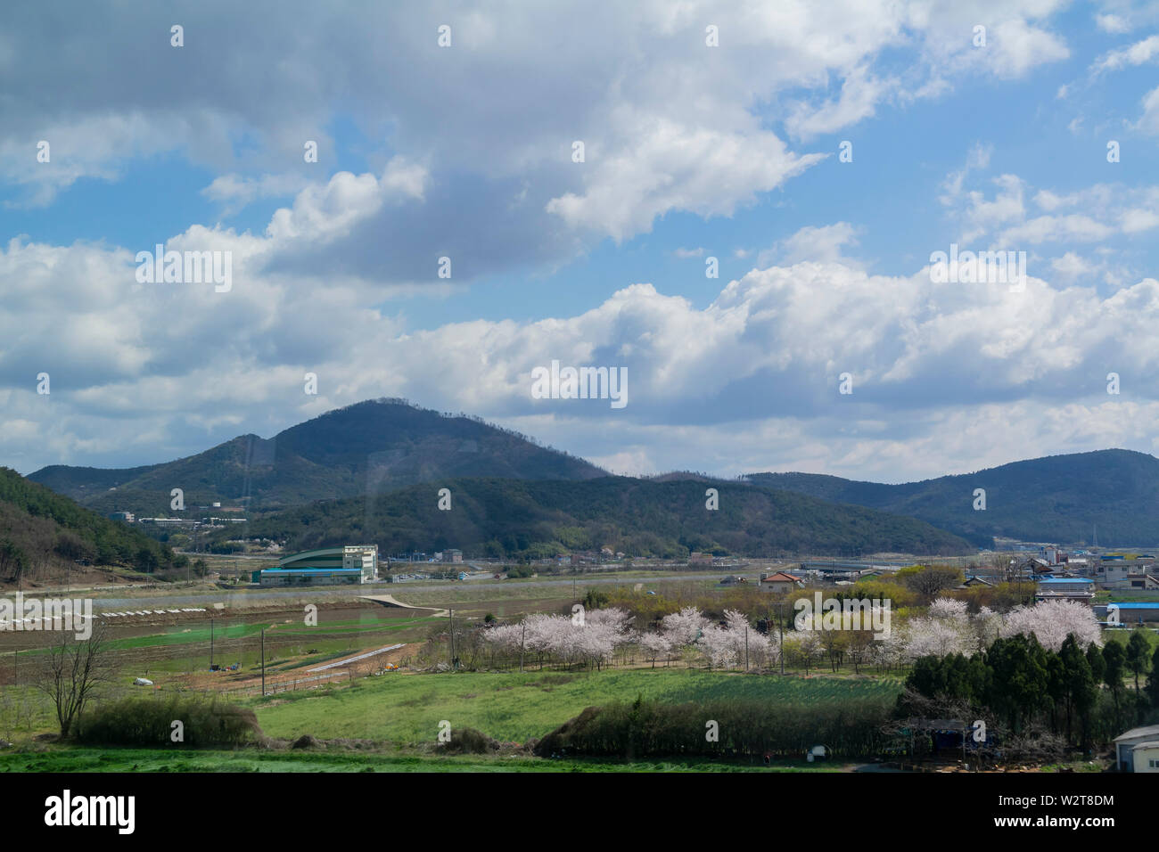 Schöne ländliche Landschaft rund um Busan, Südkorea Stockfoto