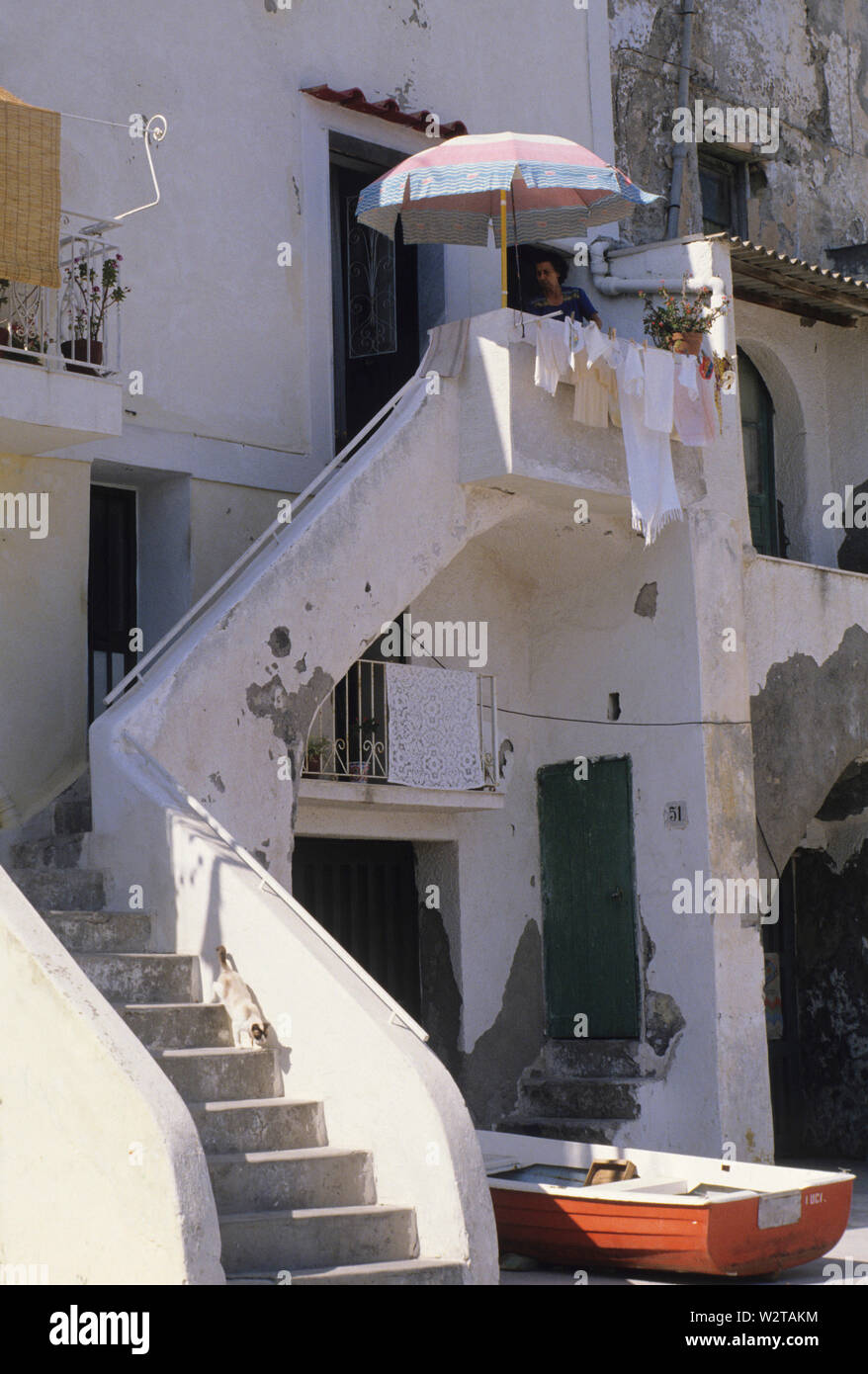 Corricella, Insel Procida, Kampanien, Italien Stockfoto