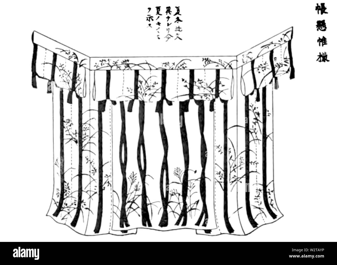 Tagebücher von Hofdamen des alten Japan 087 Stockfoto