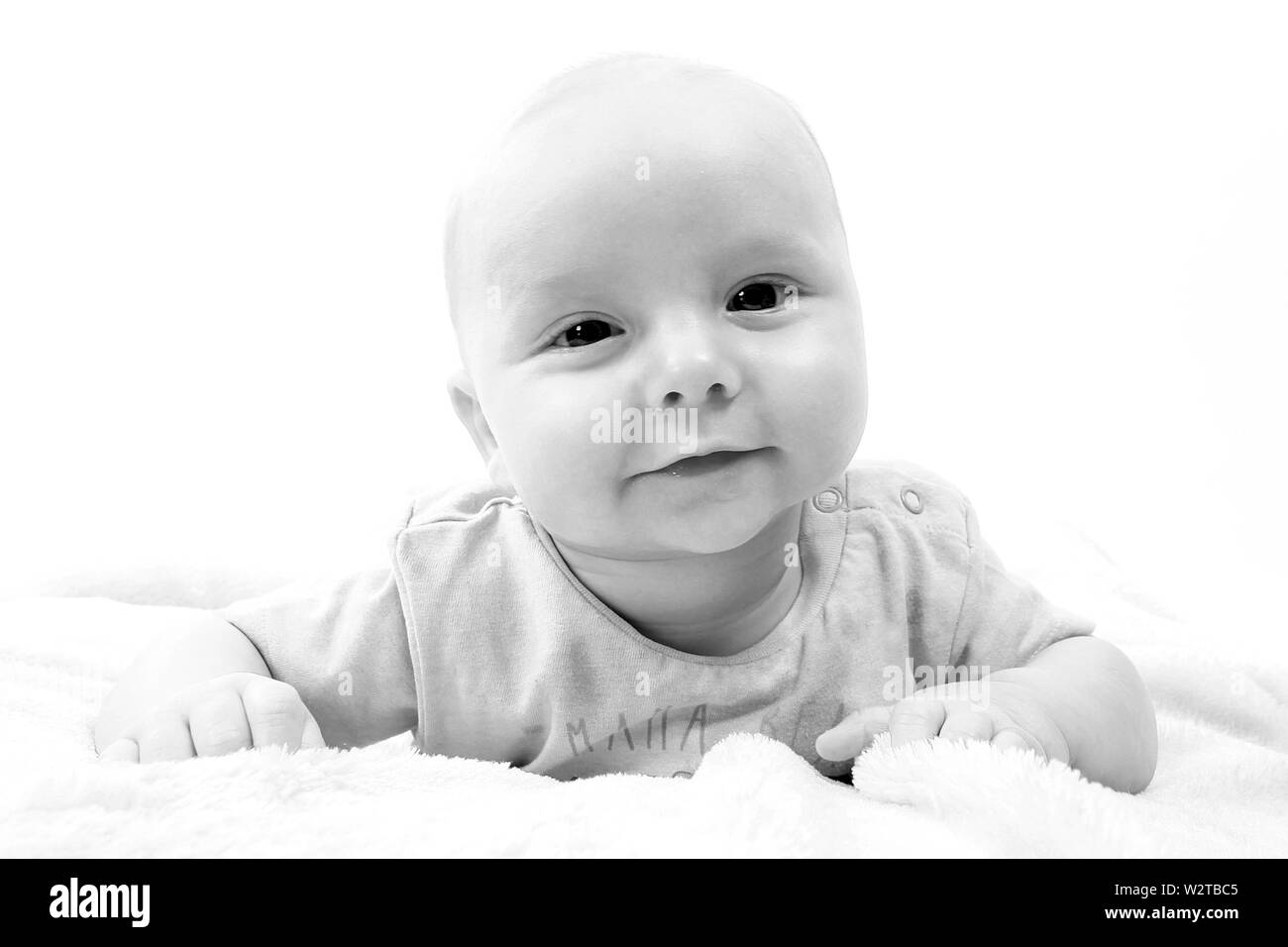 Happy 5 Monate alten Baby Boy Stockfoto