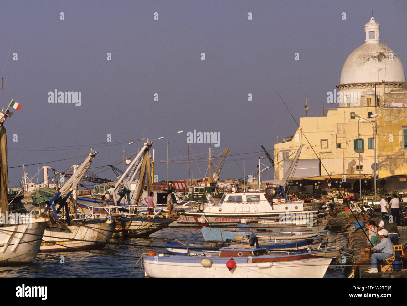 Marina del sancio Cattolico, Insel Procida, Kampanien, Italien Stockfoto