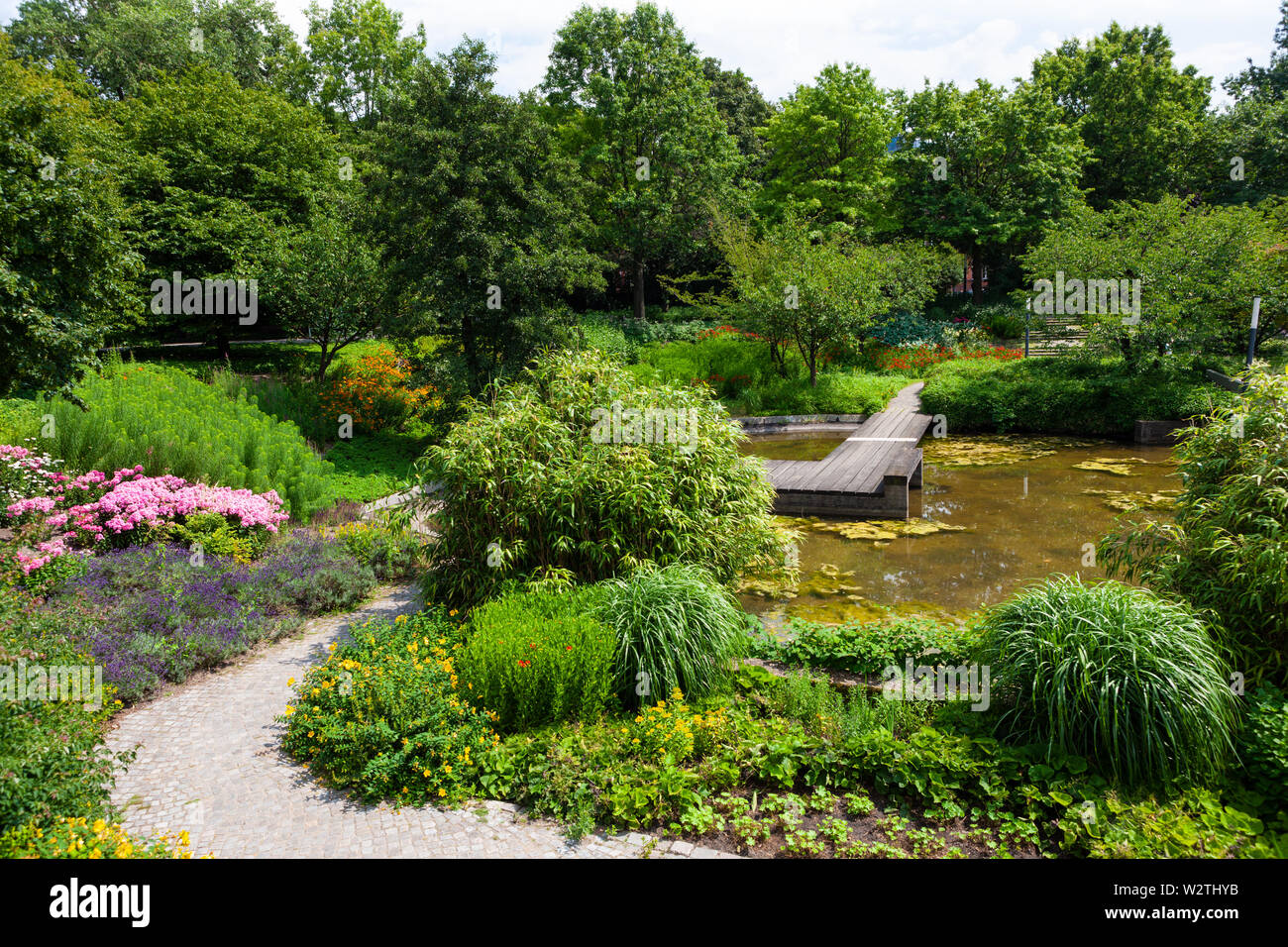 Planten un Blomen, öffentlicher Park in Hamburg, Deutschland Stockfoto