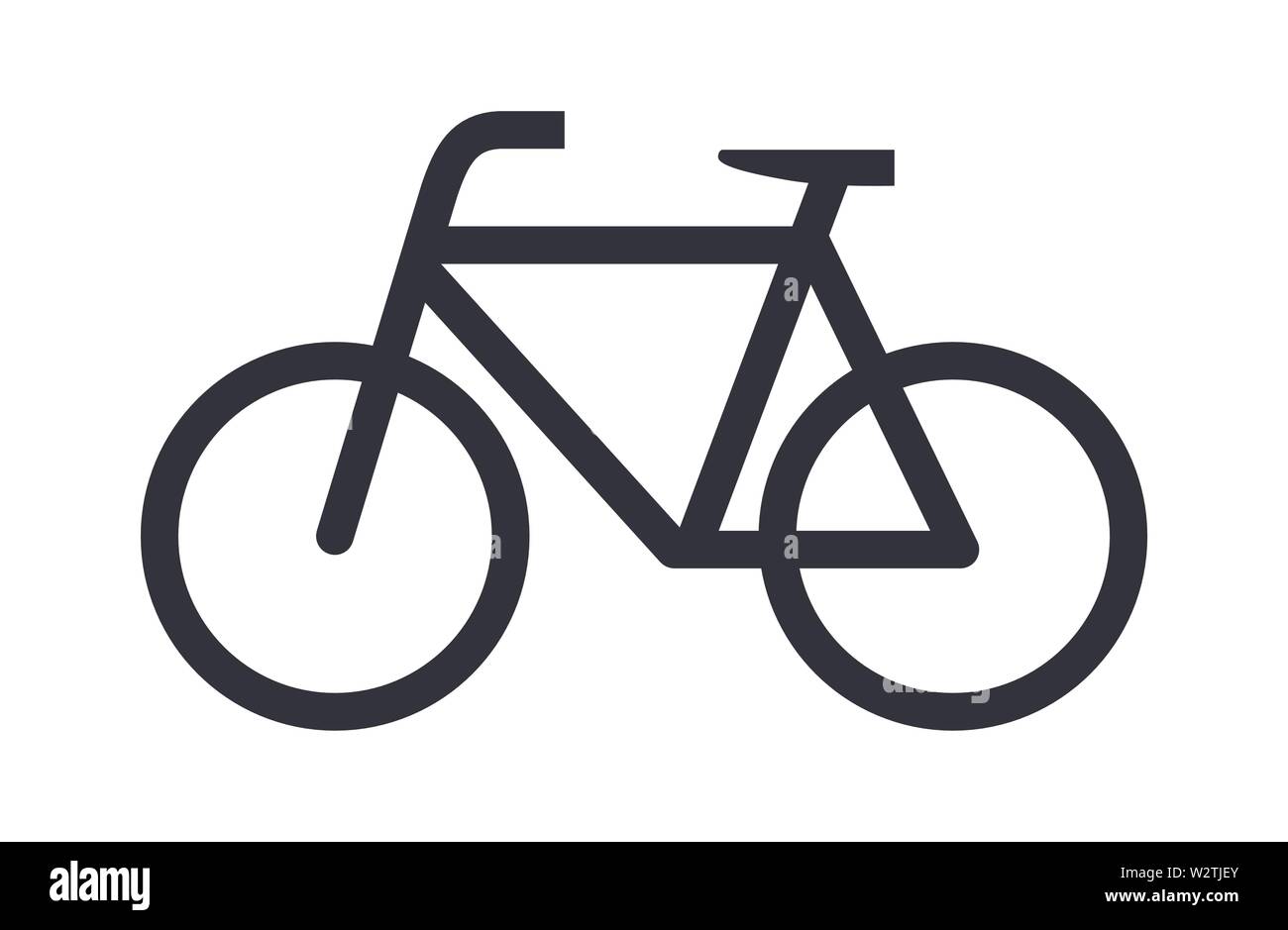 Einfache Fahrrad Symbol oder Fahrrad Symbol Vektor Illustration  Stock-Vektorgrafik - Alamy