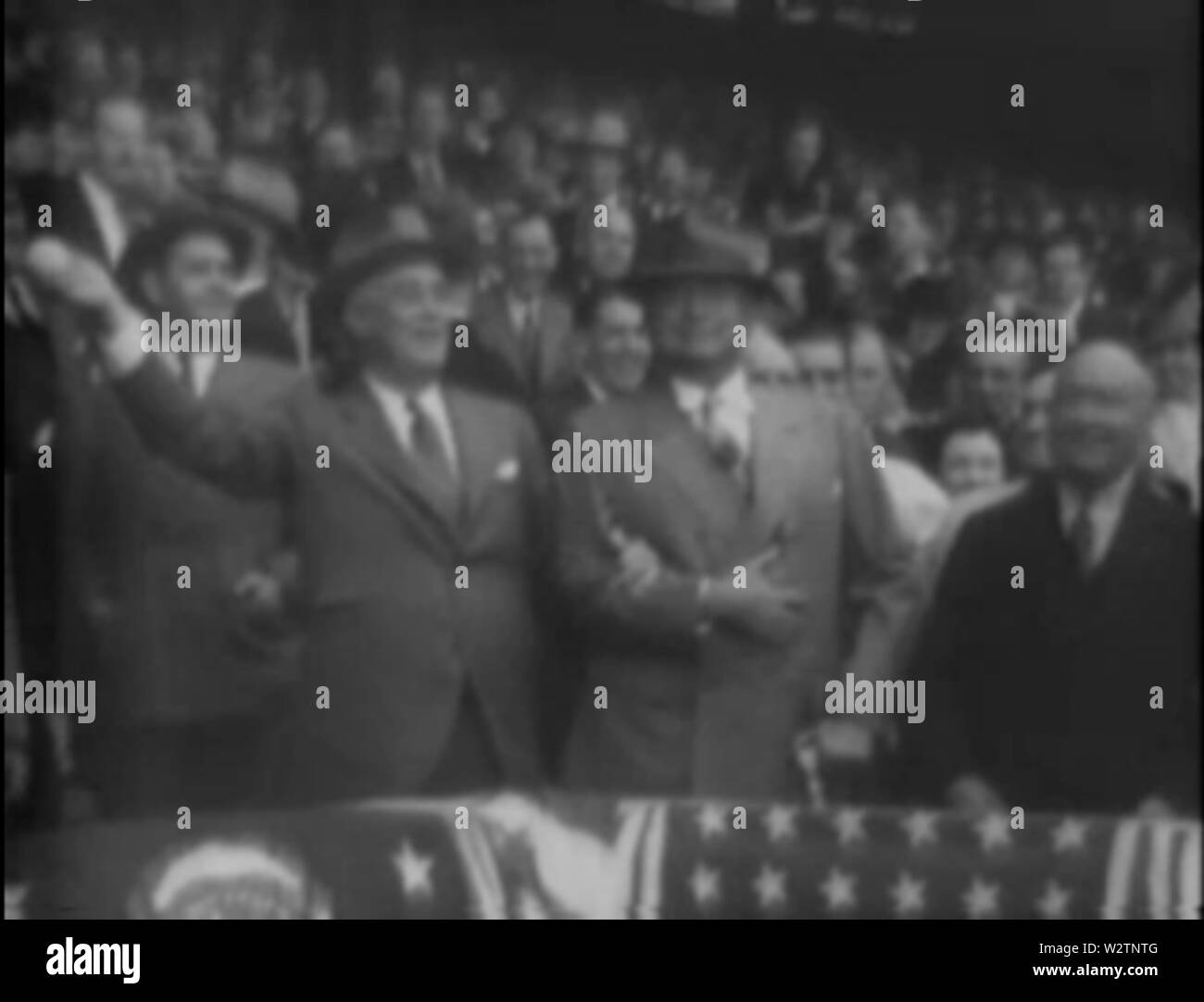 FDR am Griffith Stadium 1941 Stockfoto