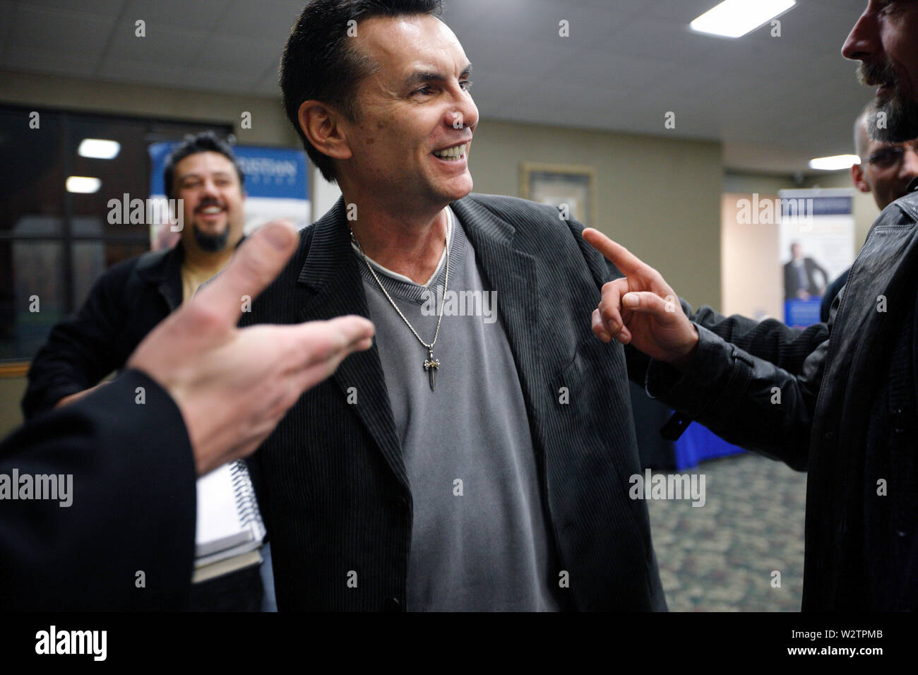 Die Mafia ist, bei denen schwere Schläge durch Informanten in den eigenen Reihen in Zusammenarbeit mit den Behörden. Michael Franzese, ein ehemaliger Gangster Minister gedreht Stockfoto