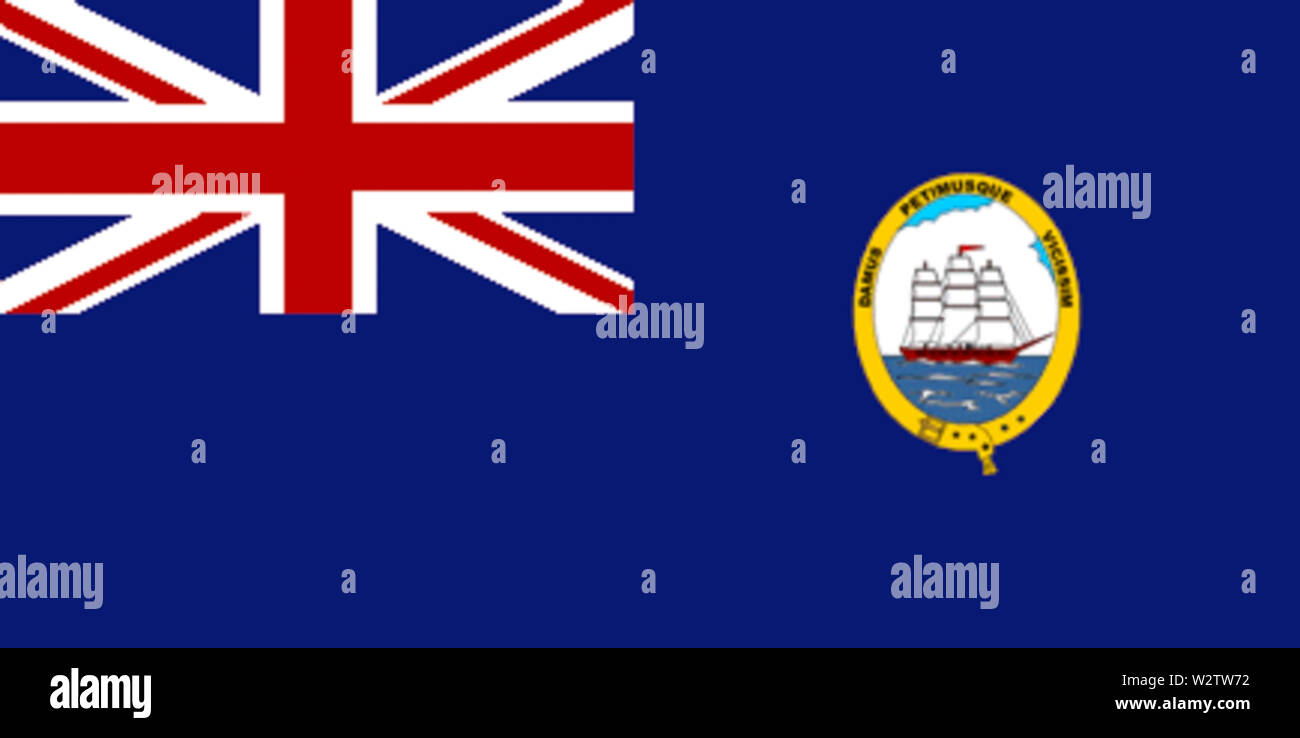Fahne von British Guyana (1919-1955) Stockfoto