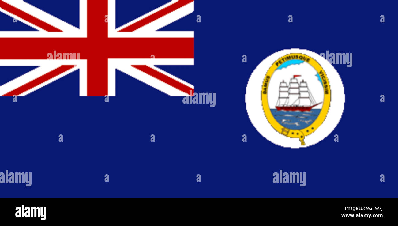 Fahne von British Guyana (1906-1919) Stockfoto