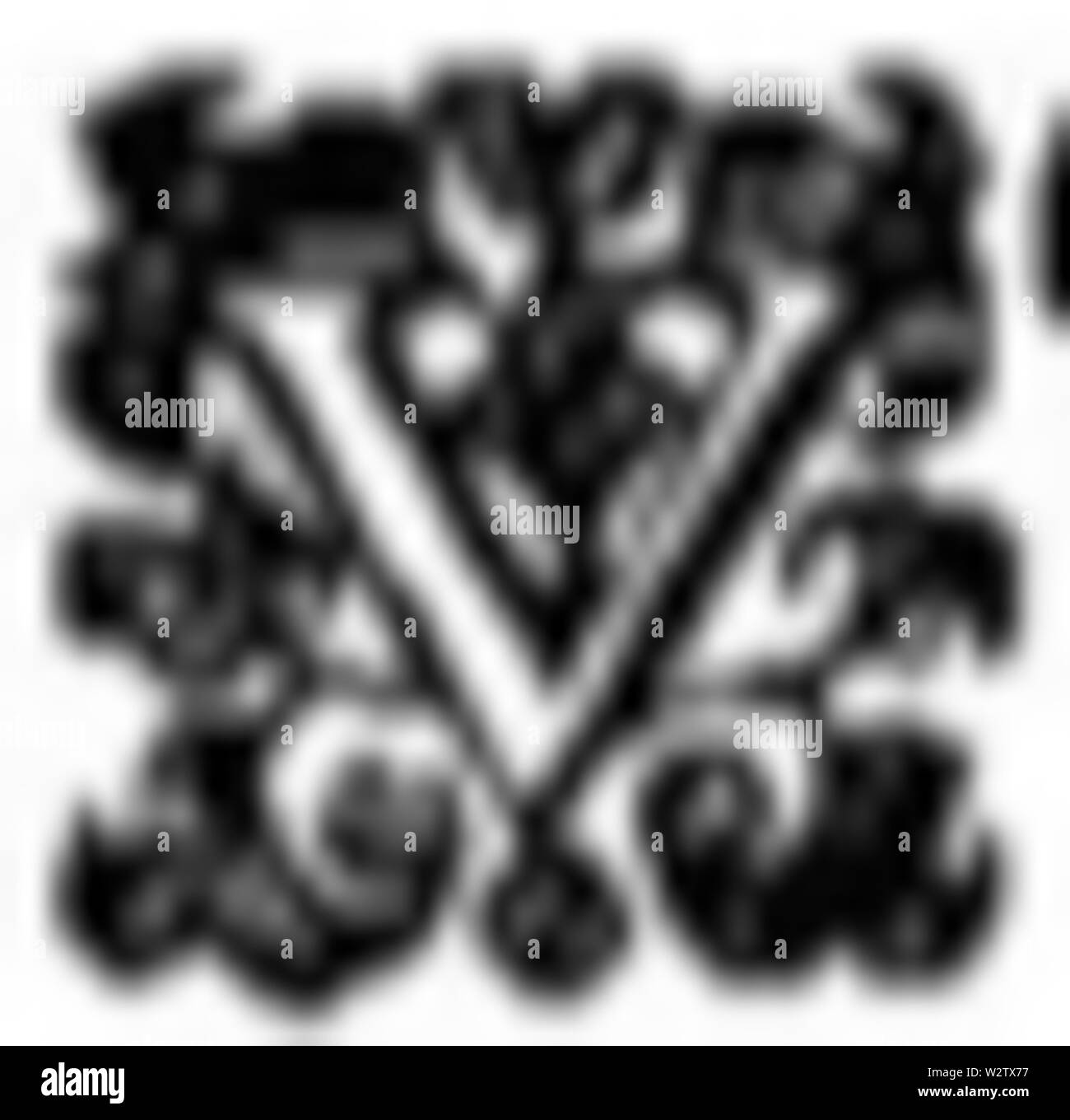 Foliot Canticum Ornamentum 336 Stockfoto