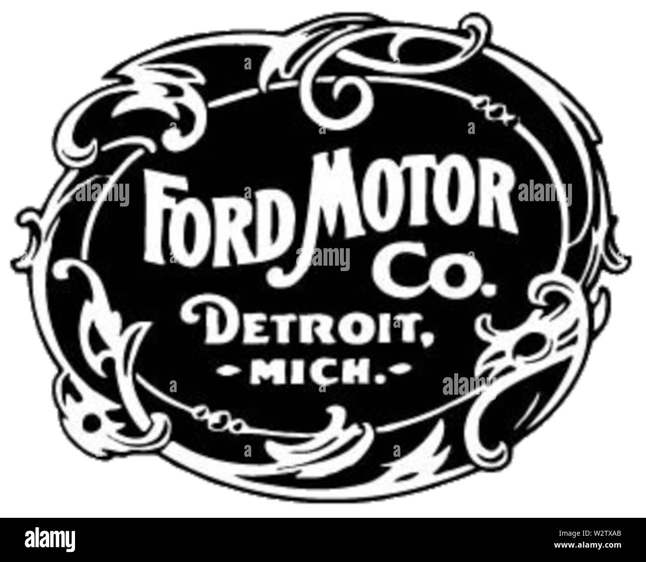 Ford Logo 1903 Stockfoto