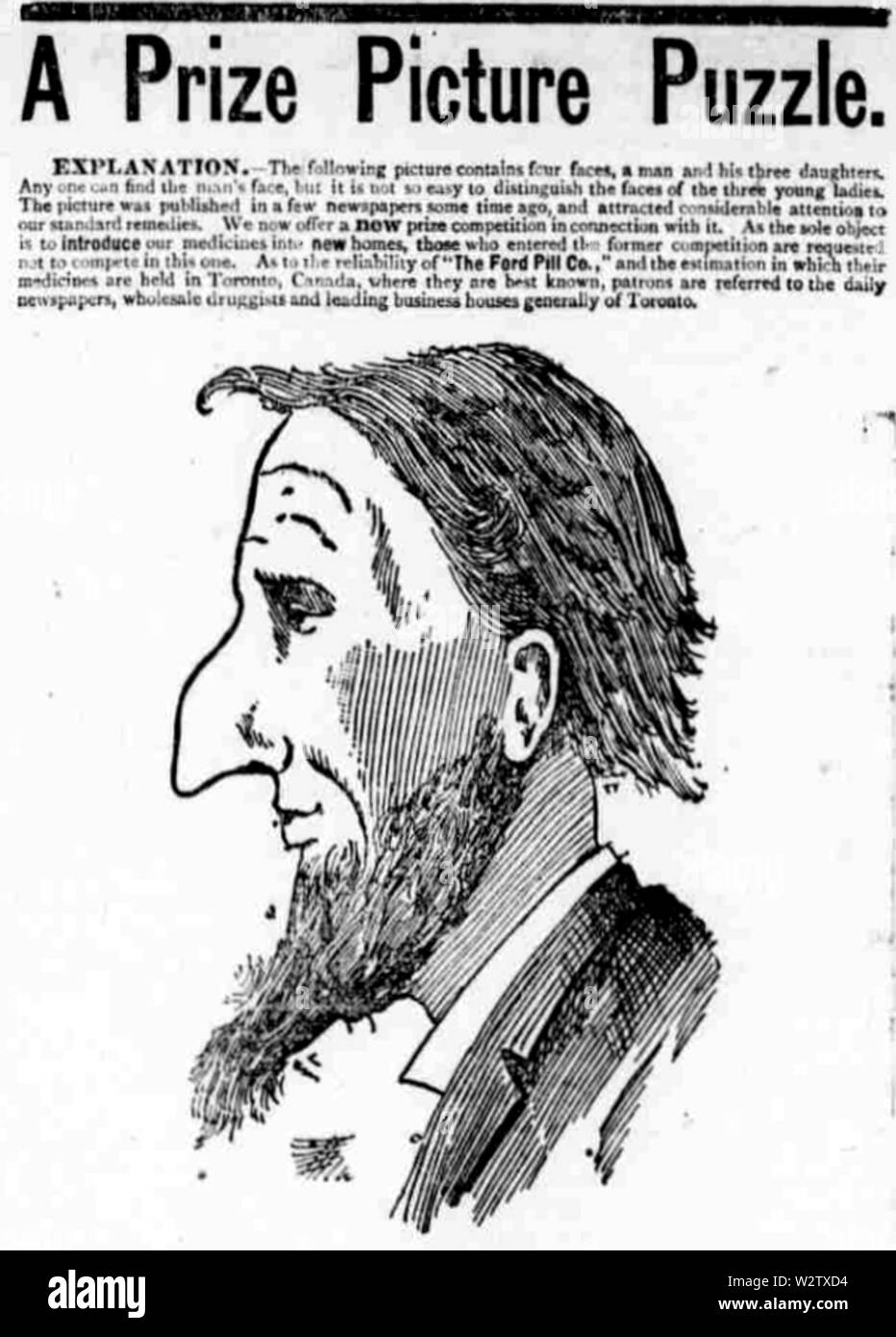 Ford - Pillen - Bild - Puzzle Stockfoto