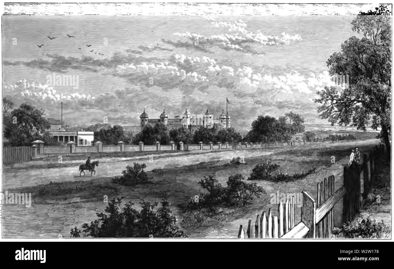 Frontispiz zu einer australischen Pfarrhaus Stockfoto