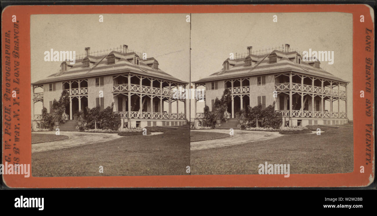 Der Gen gewähren Cottage, Long Branch, New Jersey, Robert N Dennis Sammlung von stereoskopische Ansichten 5. Stockfoto