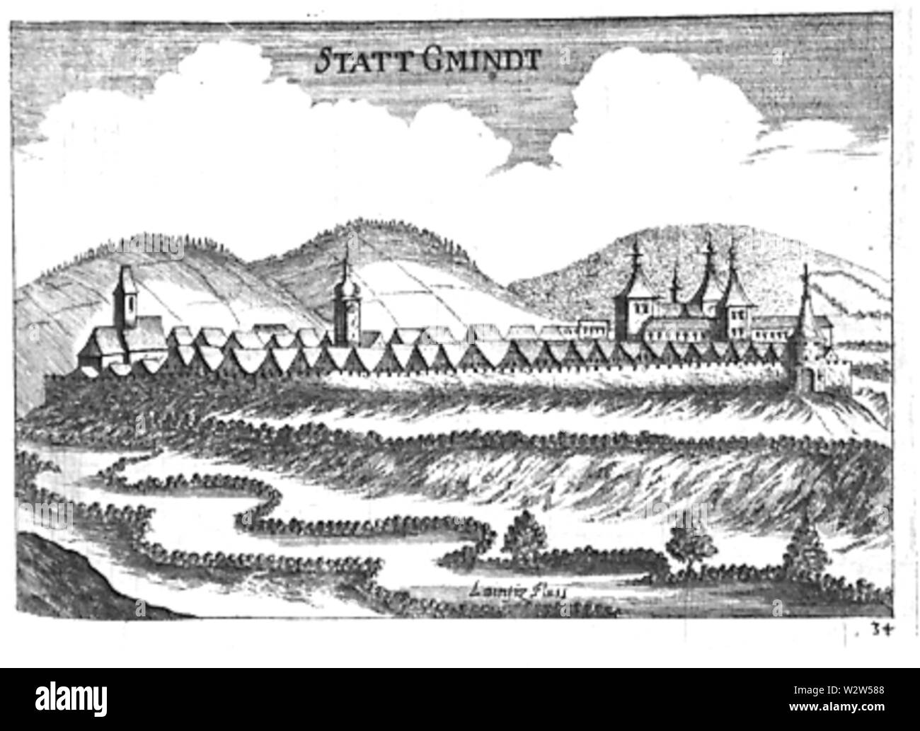 Gmünd, Lower Austria Georg Mätthaus Vischer Stockfoto