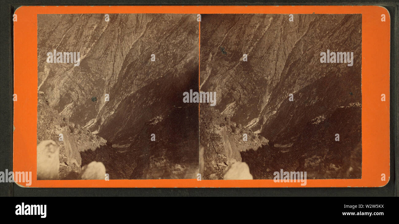 Schlucht hinunter zum See Becken, von Hinds, EIN L, fl 1870-1879 Stockfoto