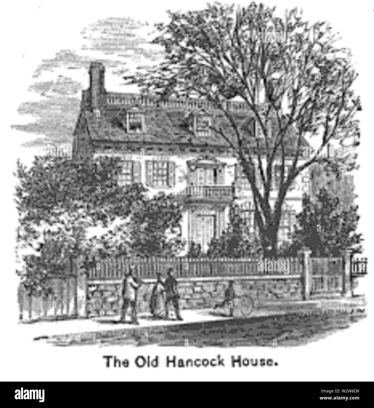 HancockHouse Boston Speck 1886 Stockfoto