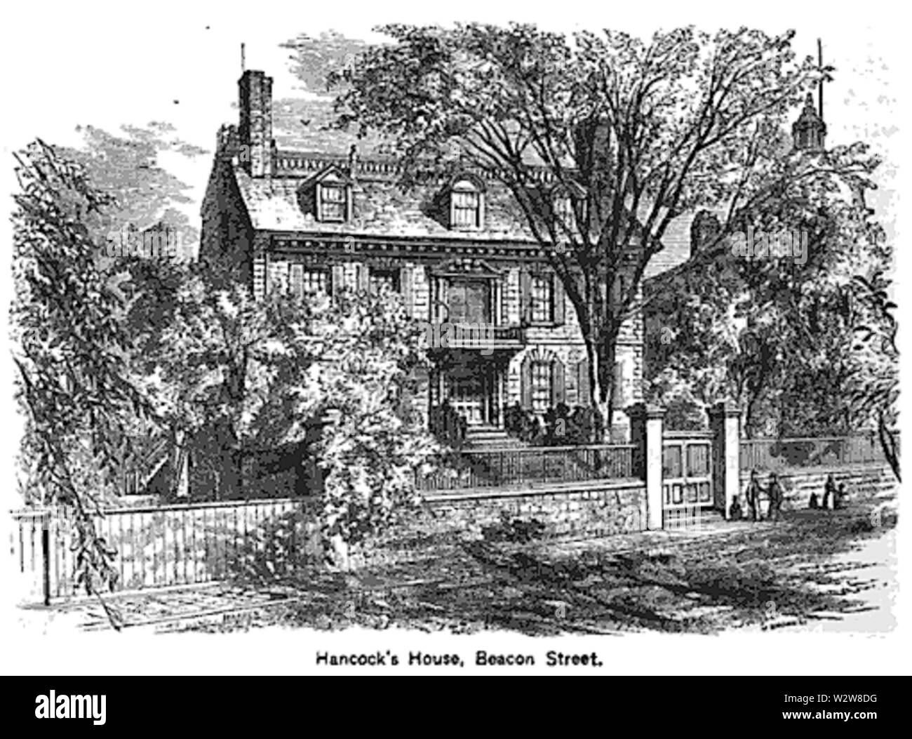 HancockHouse KingsBoston 1881 Stockfoto