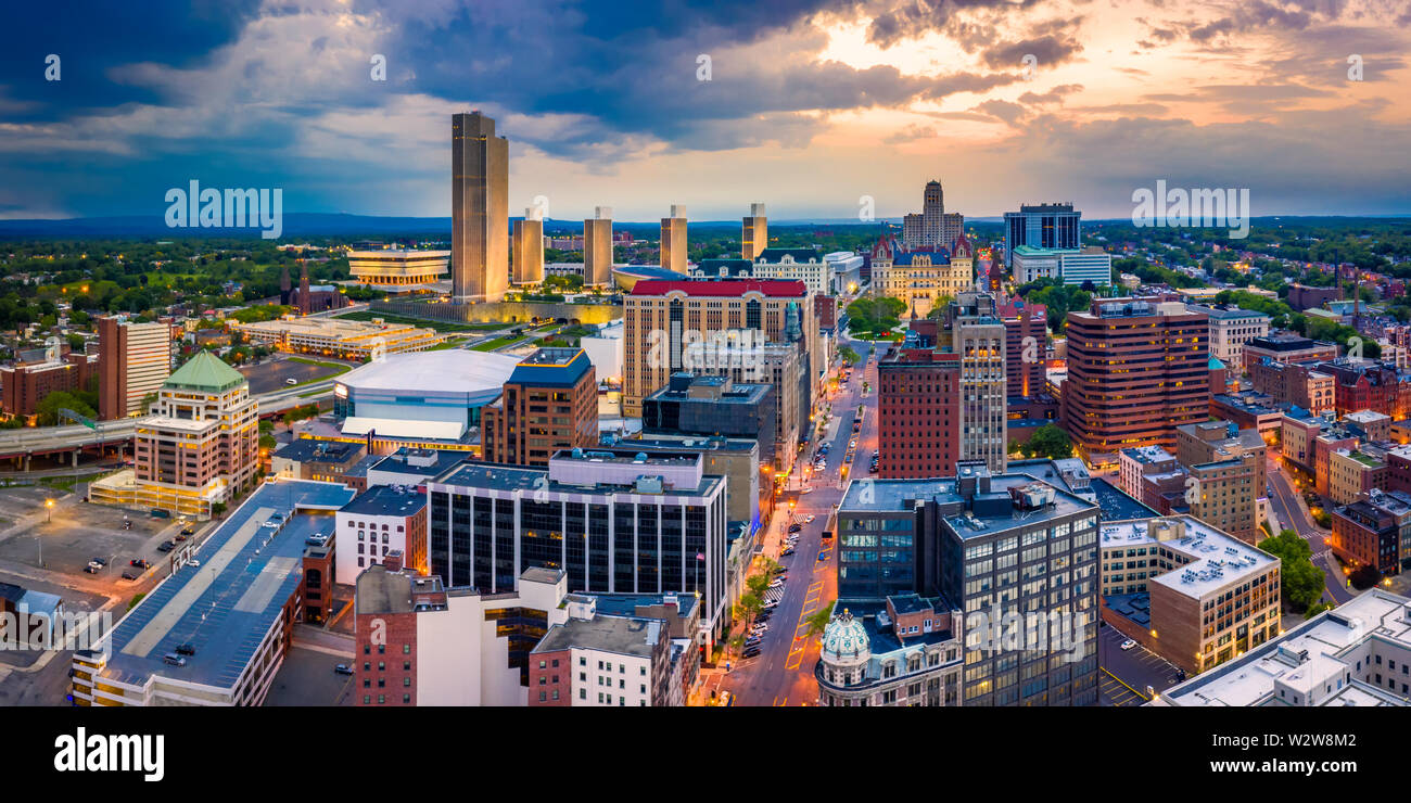 Antenne Panorama von Albany, New York Stockfoto