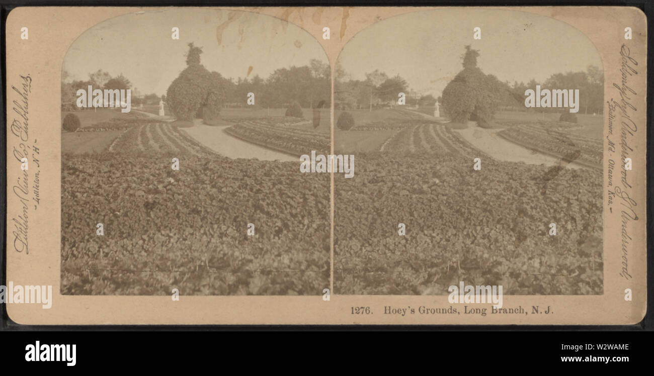 Hoey Gelände, Long Branch, New Jersey, Robert N Dennis Sammlung von stereoskopische Ansichten 4. Stockfoto