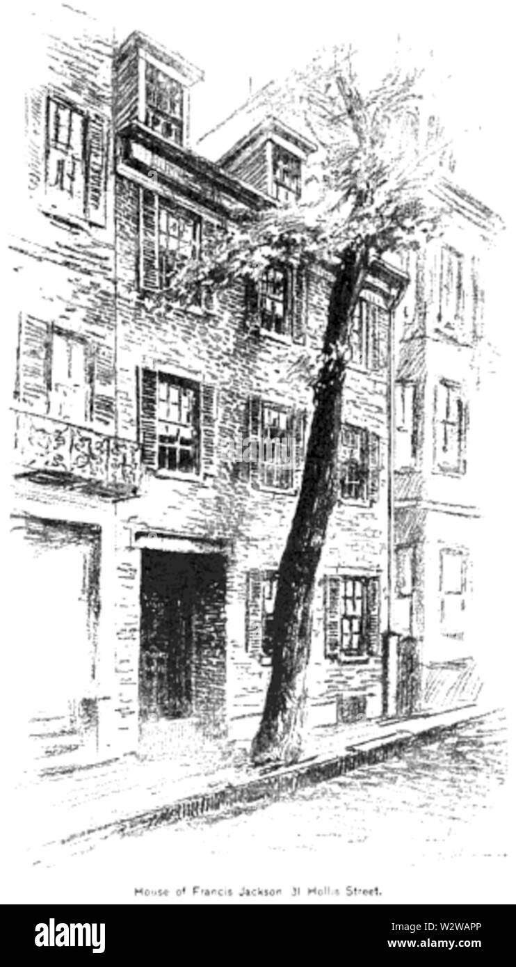 HollisSt FrancisJackson House Boston 19 thc Stockfoto