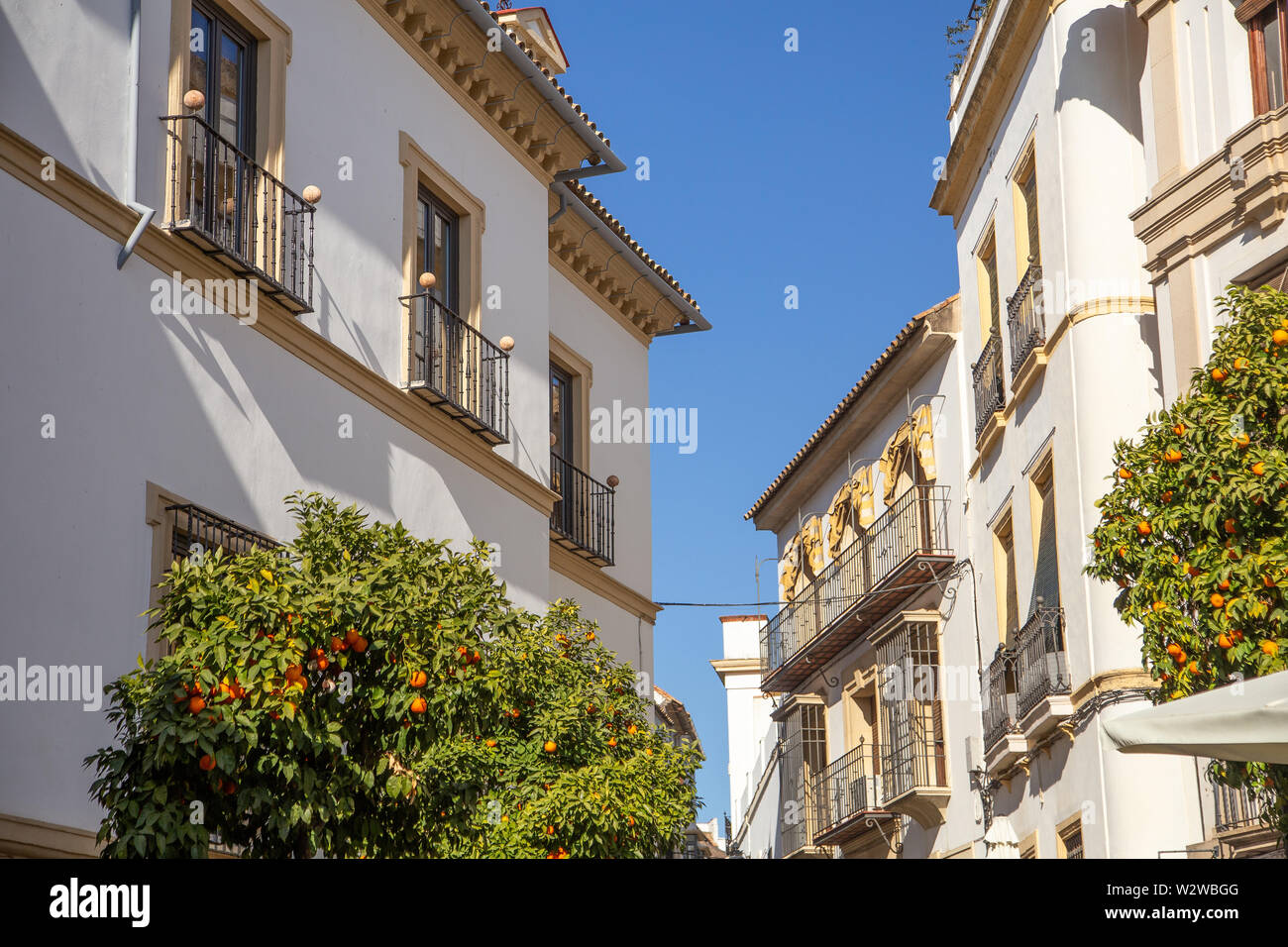 Strassen und Häuser in Cordoba, Spanien Stockfoto