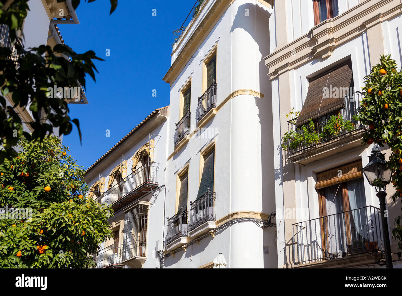 Strassen und Häuser in Cordoba, Spanien Stockfoto