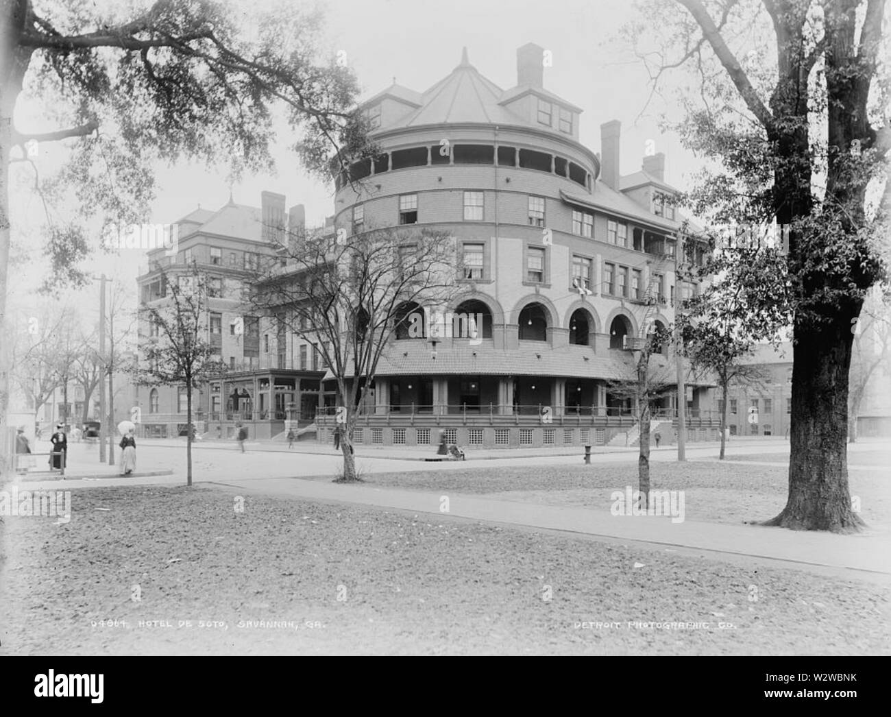 Hotel DeSoto Savannah 1900 alt anzeigen Stockfoto