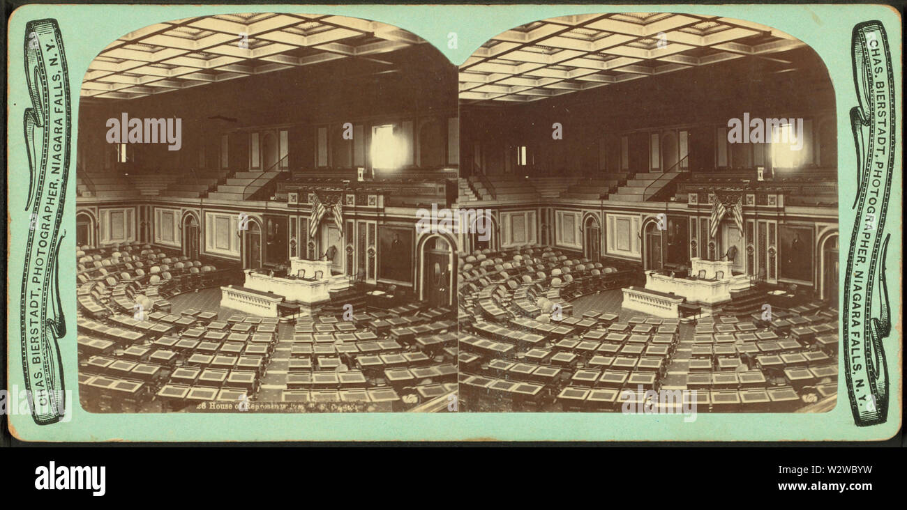 House Of Representatives, von Bierstadt, Charles, 1819-1903 Stockfoto