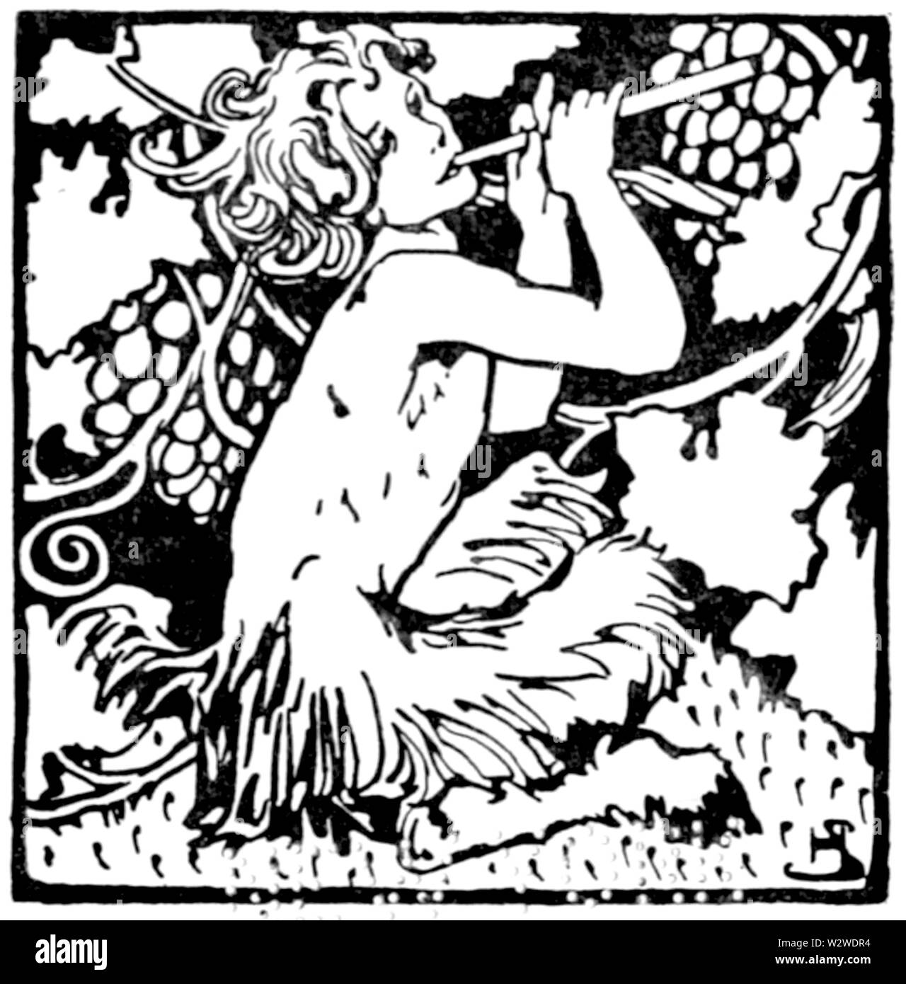 Abbildung Titelseite eines Buches von Mythen Stockfoto