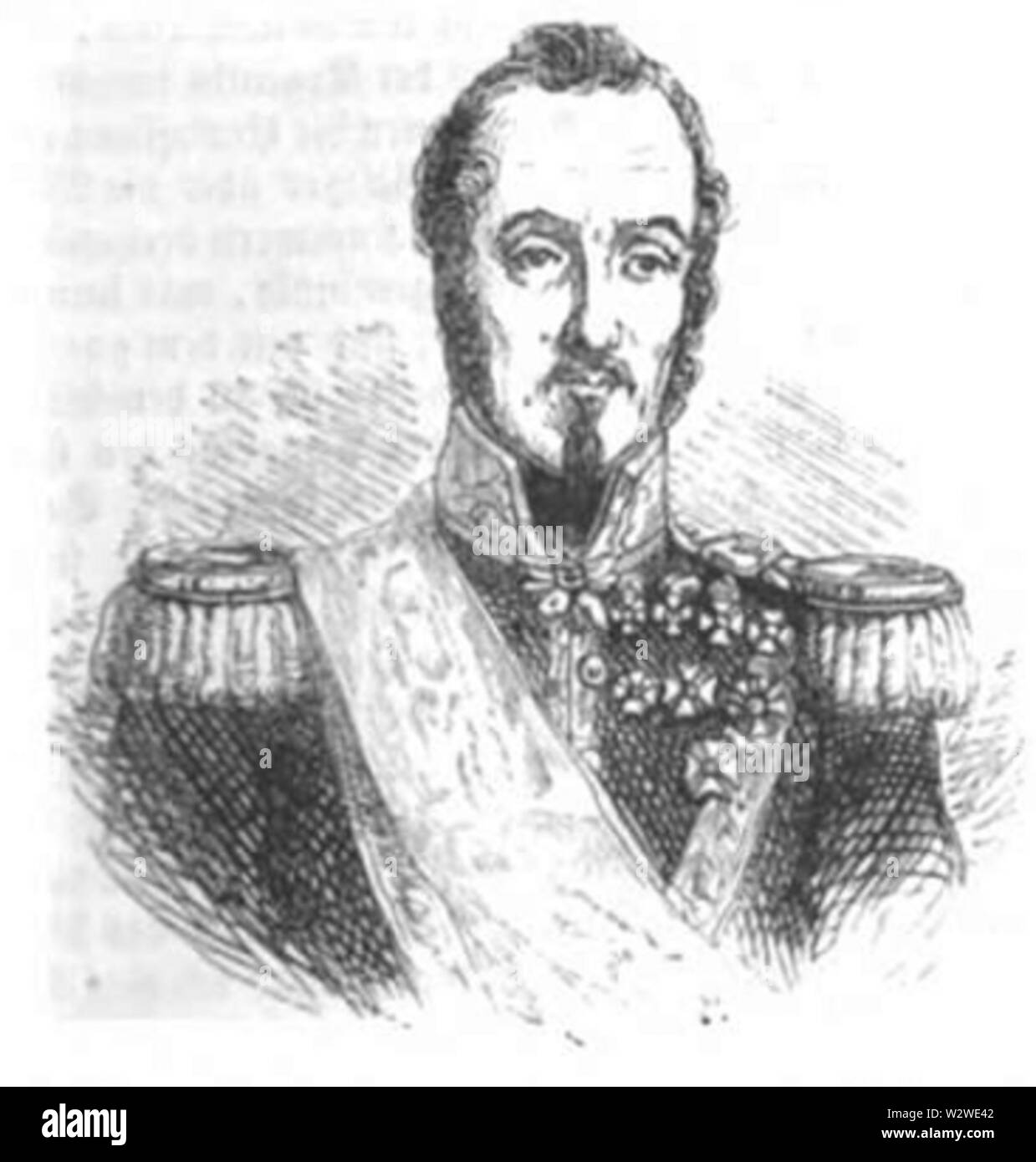 Illustrirte Zeitung (1843) 04 001 1 Baldomero Espartero Stockfoto