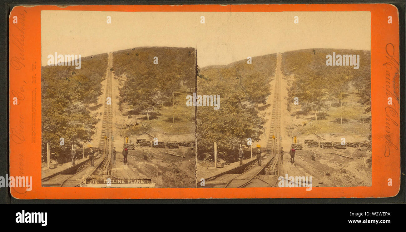 Neigung der Ebene, von Robert N Dennis Sammlung von stereoskopische Ansichten Stockfoto