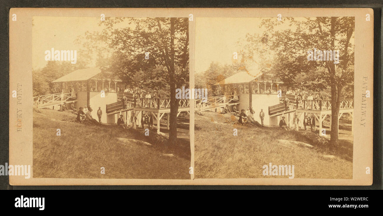 Schiefe Bahn, Rocky Point, RI, von Robert N Dennis Sammlung von stereoskopische Ansichten Stockfoto