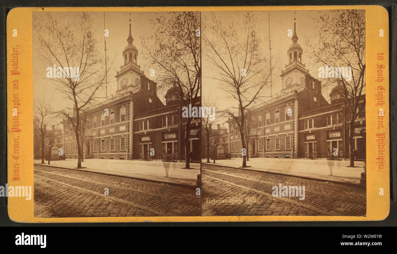Independence Hall von Cremer, James, 1821-1893 11 Stockfoto