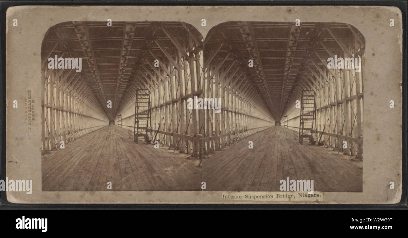 Interieur, Hängebrücke, Niagara, Reinhard von Barnum Stockfoto