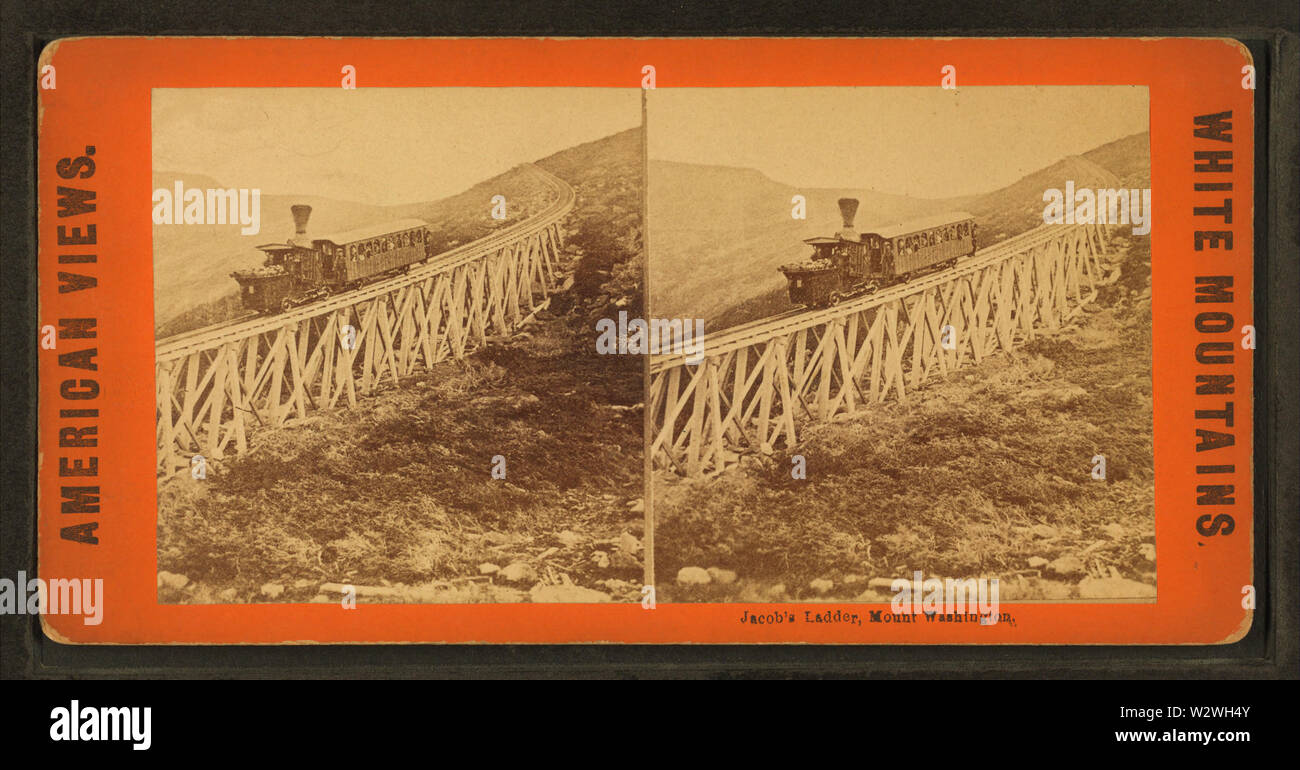 Jacob's Ladder, Mount Washington, von Robert N Dennis Sammlung von stereoskopische Ansichten Stockfoto