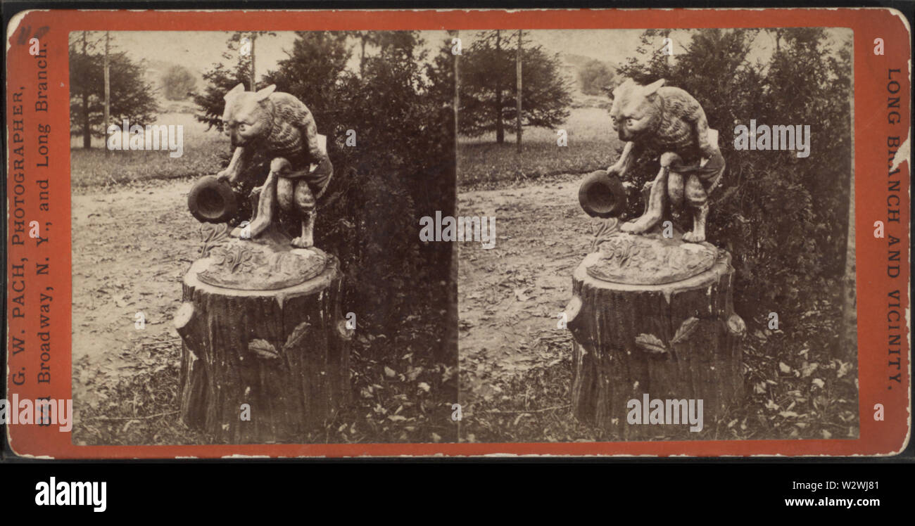 John HOEY's Garden, Long Branch" der Briefträger", von Robert N Dennis Sammlung von stereoskopische Ansichten Stockfoto