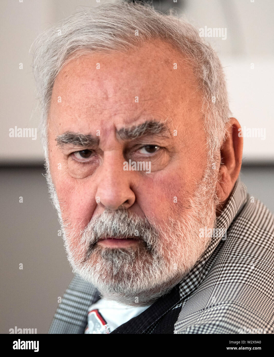 Berlin, Deutschland. 10. Juli 2019. Udo Walz in seinem Salon am Kurfürstendamm. Credit: Soeren Stache/dpa/Alamy leben Nachrichten Stockfoto