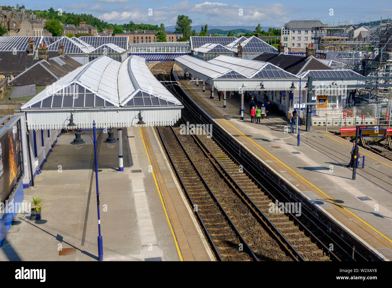 Der Bahnhof in Stirling Stadtzentrum Stirlingshire Schottland Stockfoto