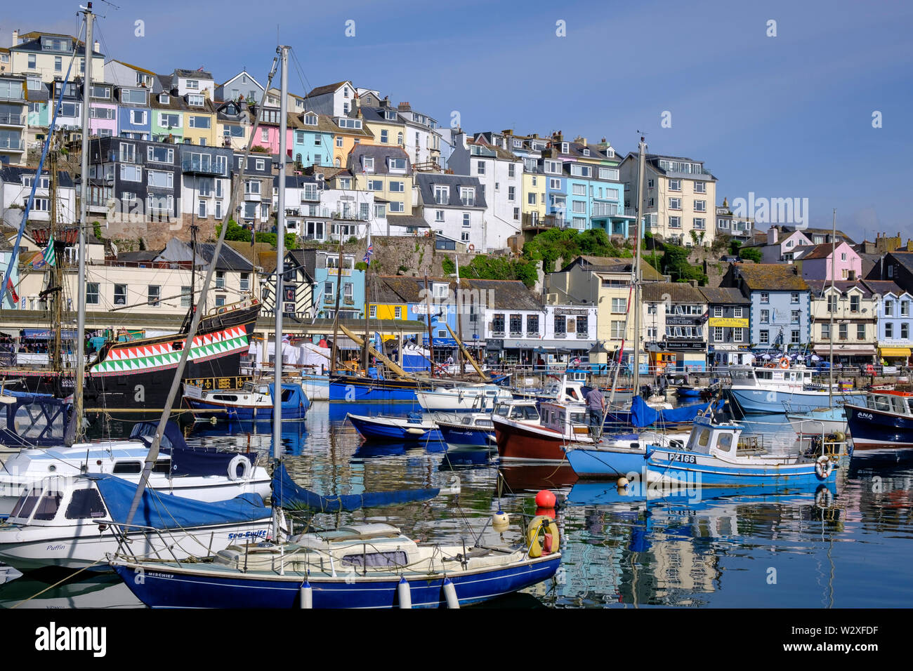 Hafen von Brixham Brixham Devon England Stockfoto