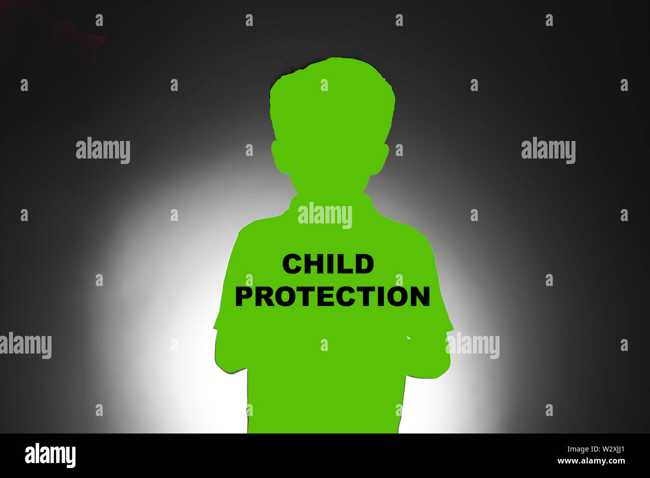 Schutz von Kindern, Schutz der Kinder Stockfoto