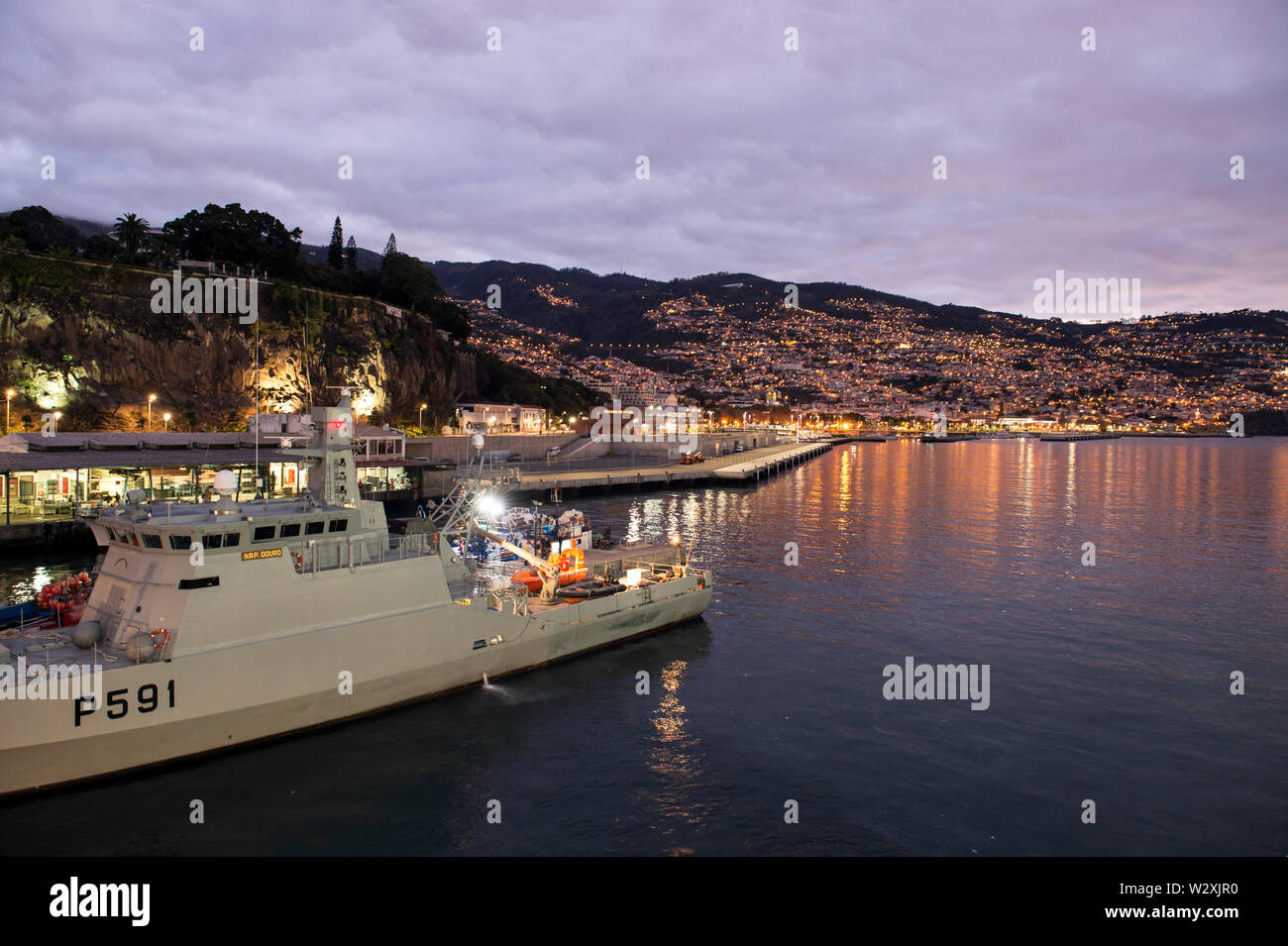 Portugal, Madeira, Funchal Stadtbild vom Kreuzfahrtterminal Stockfoto