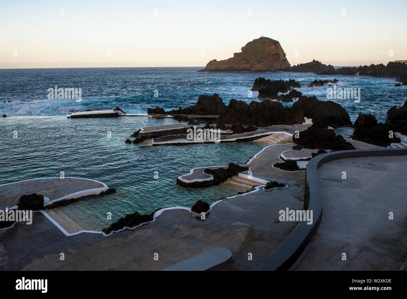 Portugal, Madeira, Porto Moniz, natürlichen Swimmingpools Stockfoto