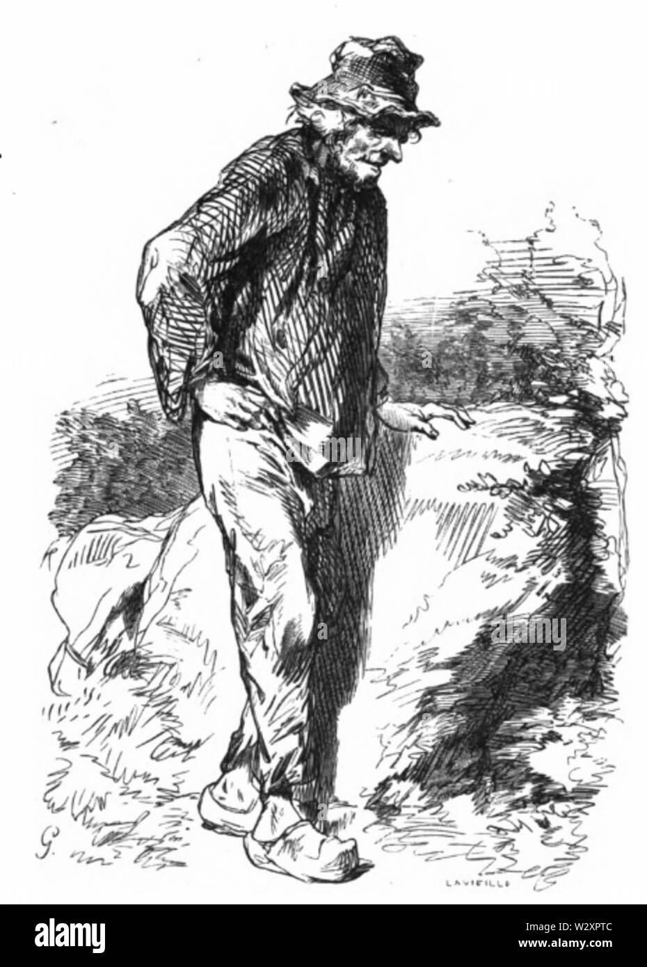 Les Paysans - Houssiaux, tome XVIII, p 238 Stockfoto