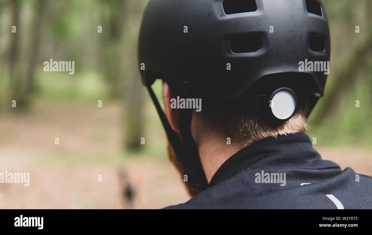 Fahrradtour in Nering Forrest Stockfoto