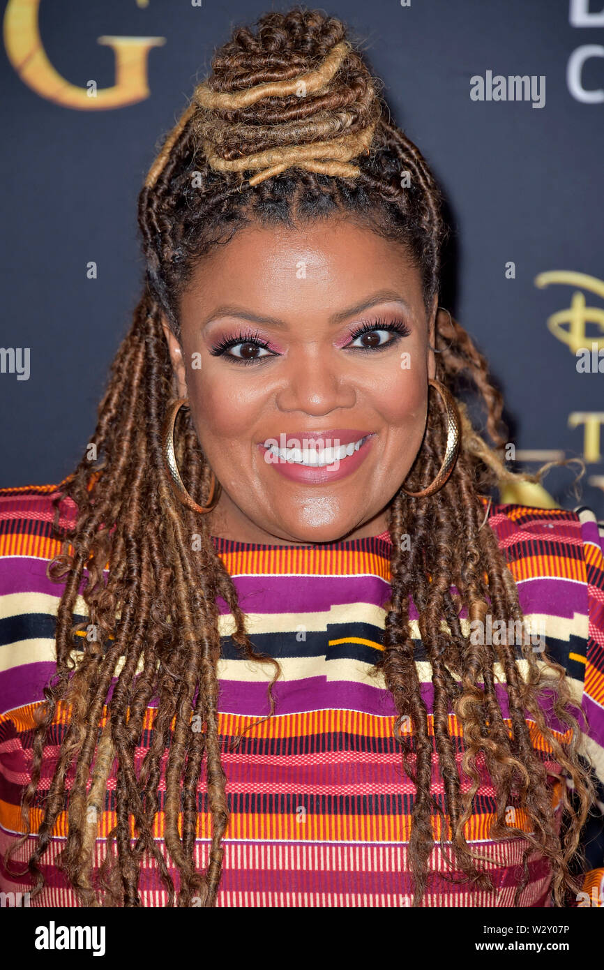 Yvette Nicole Brown bei der Weltpremiere des Films "Der König der Löwen' an der Dolby Theater. Los Angeles, 09.07.2019 | Verwendung weltweit Stockfoto