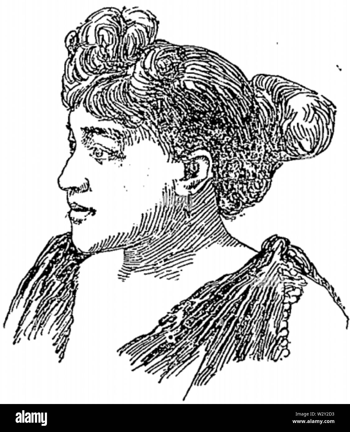 Madame Cordelia McClain 1895 Stockfoto