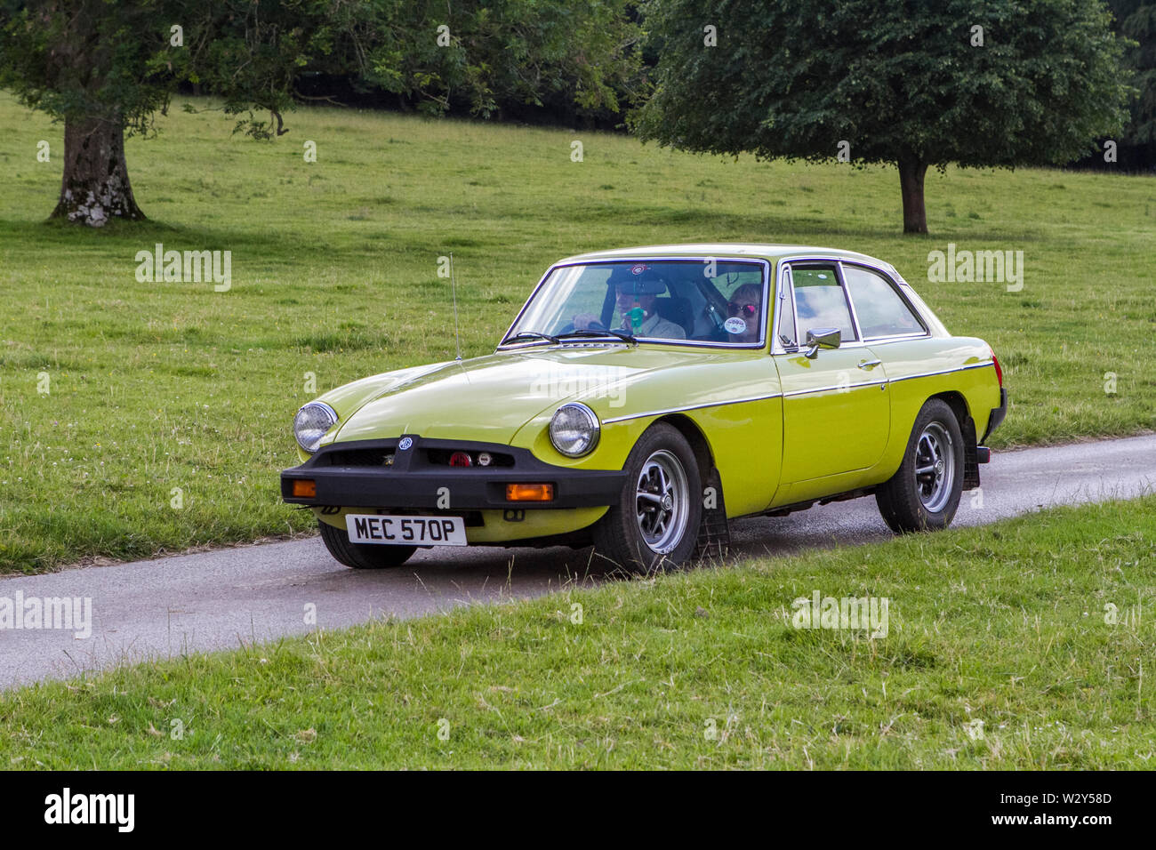 MEC 570 P MG BGT Oldtimer Classic restaurierte Fahrzeuge bei Leighton Hall car Festival in Carnforth, Lancaster, UK erscheinen Stockfoto
