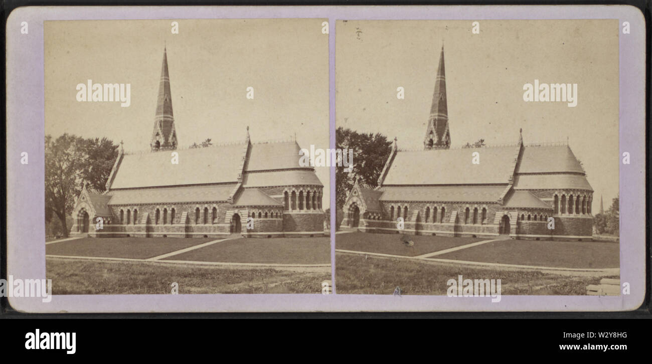 Denkmal Kirche des Guten Hirten durch Frau Samuel Colt errichtet, von Prescott & Weiß Stockfoto Denkmal Kirche des Guten Hirten durch Frau Samuel Colt errichtet, von Prescott & Weiß Stockfoto