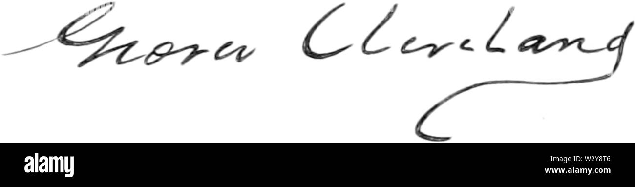 Männer von Mark 102 Grover Cleveland sig Stockfoto