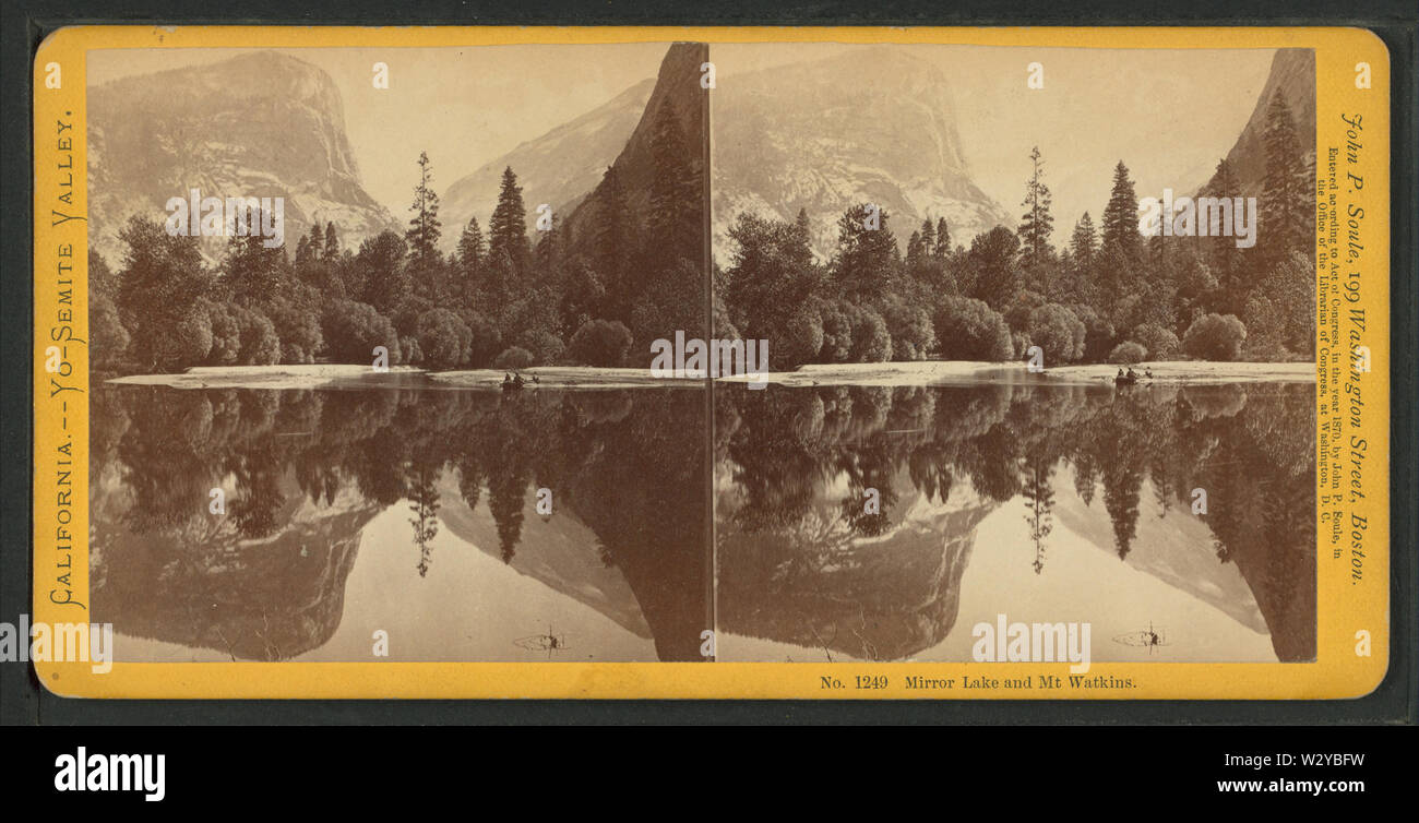 Mirror Lake und Mt Watkins, von John P Soule 8. Stockfoto