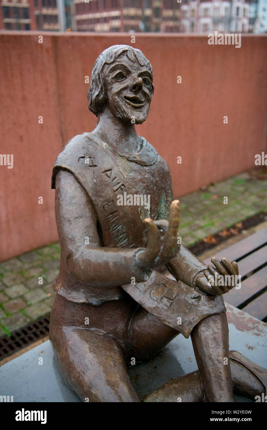 Statue des tapferen Schneiderlein, Bad Hersfeld, Hessen, Deutschland, Europa Stockfoto
